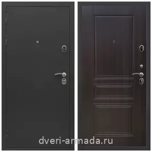 Черные входные двери, Металлическая дверь входная Армада Престиж Черный крокодил / МДФ 6 мм ФЛ-243 Эковенге эконом-класс