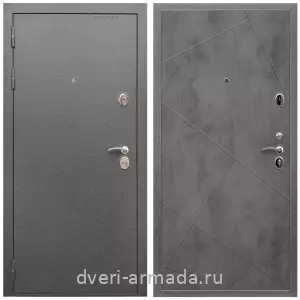 2 контура, Дверь входная Армада Оптима Антик серебро / МДФ 10 мм ФЛ-291 Бетон темный