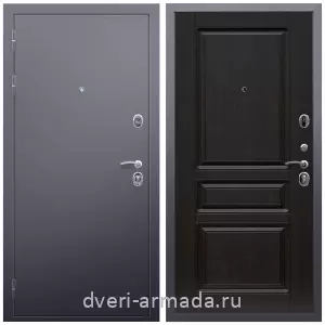 Входные двери с двумя петлями, Дверь входная Армада Люкс Антик серебро / МДФ 16 мм ФЛ-243 Венге