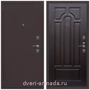 Левые входные двери, Дверь входная Армада Комфорт Антик медь / МДФ 6 мм ФЛ-58 Венге