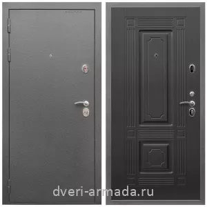 Одностворчатые входные двери, Дверь входная Армада Оптима Антик серебро / МДФ 6 мм ФЛ-2 Венге