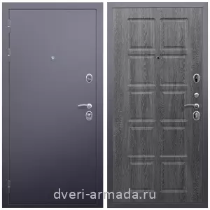 Одностворчатые входные двери, Дверь входная Армада Люкс Антик серебро / МДФ 10 мм ФЛ-38 Дуб Филадельфия графит