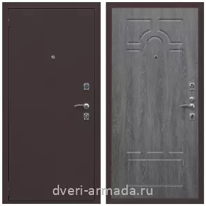 Левые входные двери, Дверь входная Армада Комфорт Антик медь / МДФ 6 мм ФЛ-58 Дуб Филадельфия графит