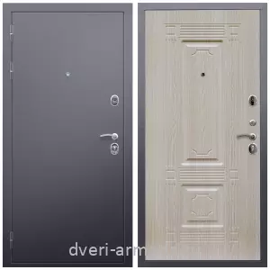 С порошковым напылением, Дверь входная Армада Люкс Антик серебро / МДФ 16 мм ФЛ-2 Дуб белёный