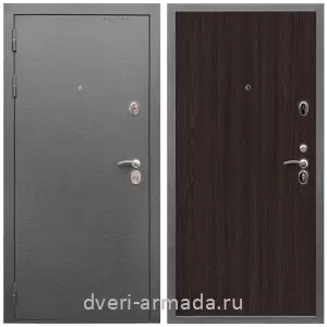 Правые входные двери, Дверь входная Армада Оптима Антик серебро / МДФ 6 мм ПЭ Венге