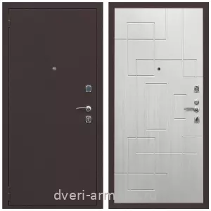 Входные двери Лондон, Дверь входная Армада Комфорт Антик медь / МДФ 16 мм ФЛ-57 Белый жемчуг
