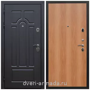 Двери МДФ для квартиры, Дверь входная Армада Эврика МДФ 10 мм ФЛ-58 Венге / МДФ 6 мм ПЭ Миланский орех