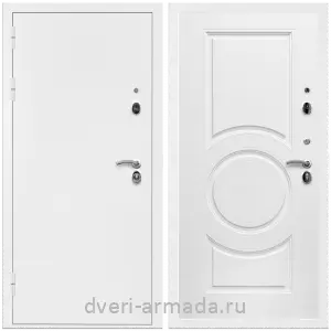 Офисные, Дверь входная Армада Оптима Белая шагрень / МДФ 16 мм МС-100 Белый матовый