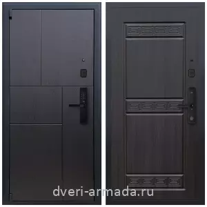 Толстые входные двери, Дверь входная Армада Бастион МДФ 16 мм Kaadas S500 / МДФ 10 мм ФЛ-242 Эковенге
