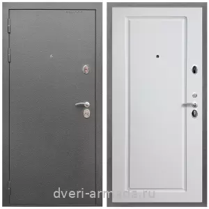 Современные входные двери, Дверь входная Армада Оптима Антик серебро / МДФ 16 мм ФЛ-119 Белый матовый
