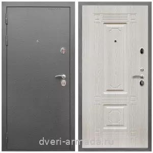 Входные двери Йошкар-Ола, Дверь входная Армада Оптима Антик серебро / МДФ 6 мм ФЛ-2 Дуб белёный