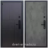 Дверь входная Армада Бастион МДФ 16 мм Kaadas S500 / МДФ 10 мм ФЛ-291 Бетон темный