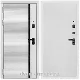 Дверь входная Армада Каскад WHITE МДФ 10 мм / МДФ 10 мм Гладкая Белый матовый