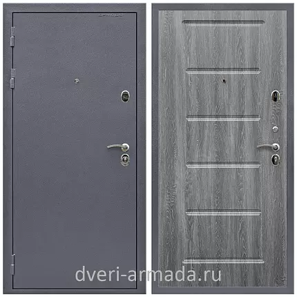 Дверь входная Армада Престиж Антик серебро / МДФ 16 мм ФЛ-39 Дуб Филадельфия графит