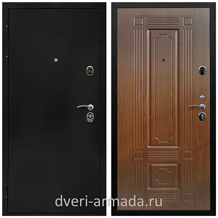 Дверь входная Армада Престиж Черная шагрень / МДФ 16 мм ФЛ-2 Морёная береза