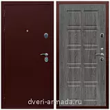 C порошковой окраской, Дверь входная теплая Армада Люкс Антик медь / ФЛ-38 Дуб филадельфия графит с порошковым напылением